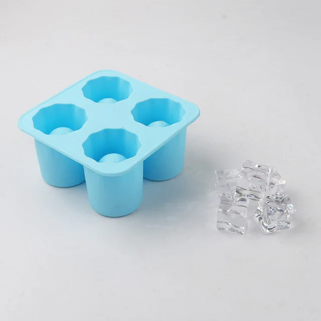 Silicone Shot Glass Ice Cube Mold Tray for Summer Cocktails and Parties