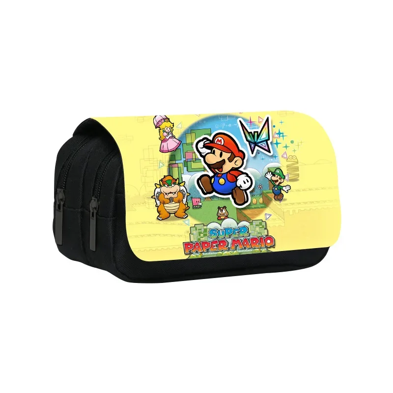 

Mario's Surrounding Double-layer Pencil Case Student Stationery Storage Bag Large-capacity Bag children's boys and girls