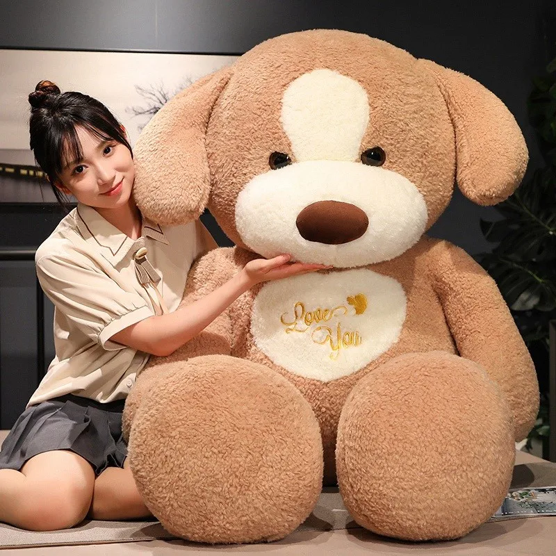 Giant Size Plush Dog Toy Kawaii Super Soft Animal Puppy Pillow Peluche Cartoon Animal Doll Christmas Birthday Gifts 210t polyester fire dragon giant kite super size kite