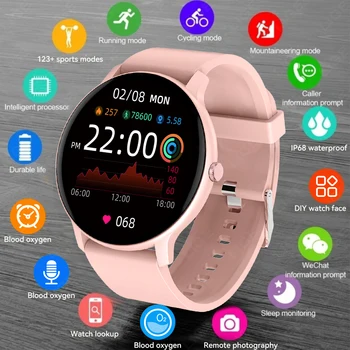 LIGE Nuovo Smartwatch con Display HD da 1,26", Monitoraggio della Salute 24H, 123 Modalità Sportive, Chiamate Vocali, Orologio Intelligente Impermeabile IP68, Braccialetto