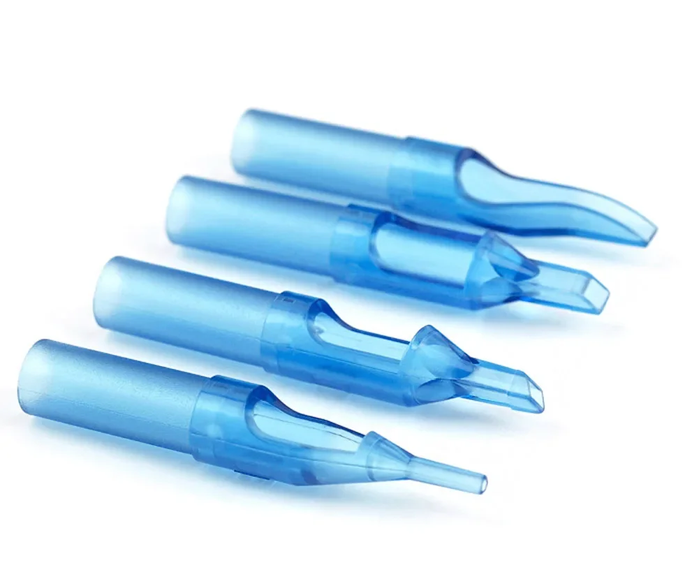 New 100Pcs Multi-size Sterile Disposable Tattoo Tips RT/DT/FT/OF Plastic Tattoo Needle Tip Kit Gun Nozzle Tube Accessorie