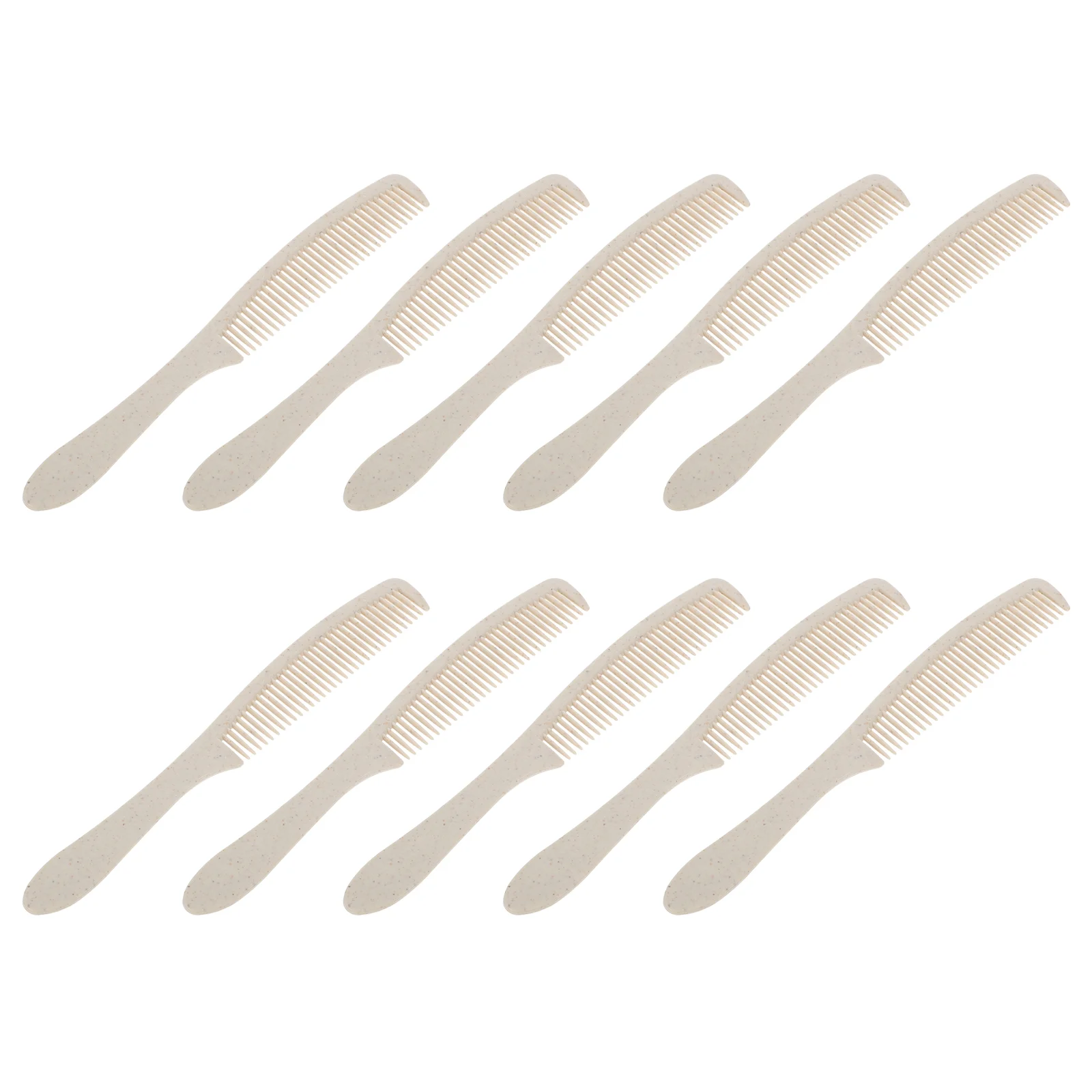 50 Sets Comb Disposable Plastic Pocket Travel Beige Salon Hair Tools Beauty Women's 4