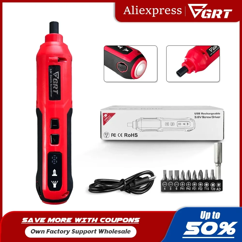 

Аккумуляторная электрическая отвертка, перезаряжаемая литиевая батарея 2000 мАч, 5-й механизм регулировки крутящего момента, электроинструменты со стандартом