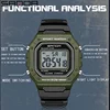 SANDA 2156 Army Dial Led Digital Wristwatches Stopwatches For Male Fashion Mens Watch Military Water Resistant Sport Watches 6