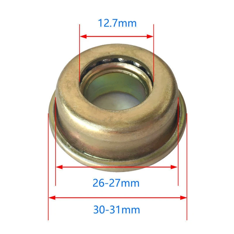 8X Diving Fork Bearing Inner Diameter 1/2 Inch 12.7X27x30mm Wheelchair Accessories H009 / H005 Wheelchair Bowl Bearing