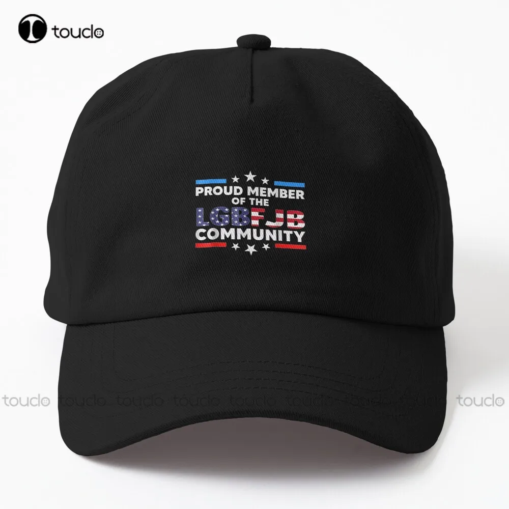 

Us Flag Republicans Proud Member Of Lgbfjb Community Dad Hat Custom Hats Cotton Denim Caps Hip Hop Trucker Hats Custom Gift
