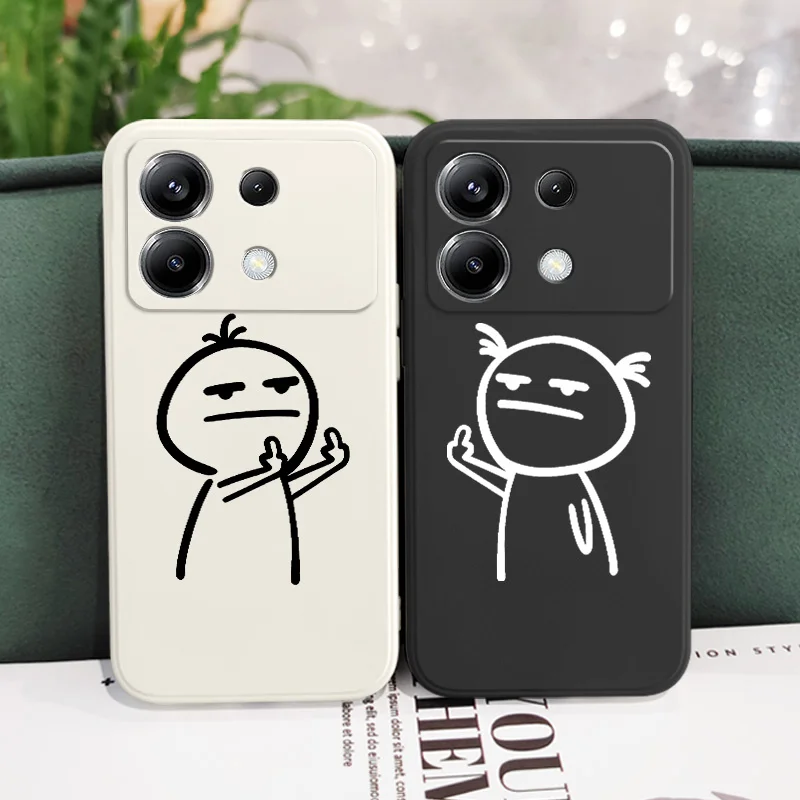 Playful Silicone Cover with Comical Friend Design