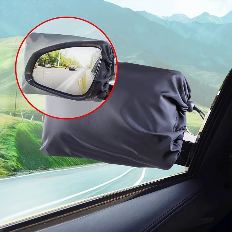 2pcs Car Side Mirror Cover-Universal Windshield Snow Ice Rain Frost Protection Device