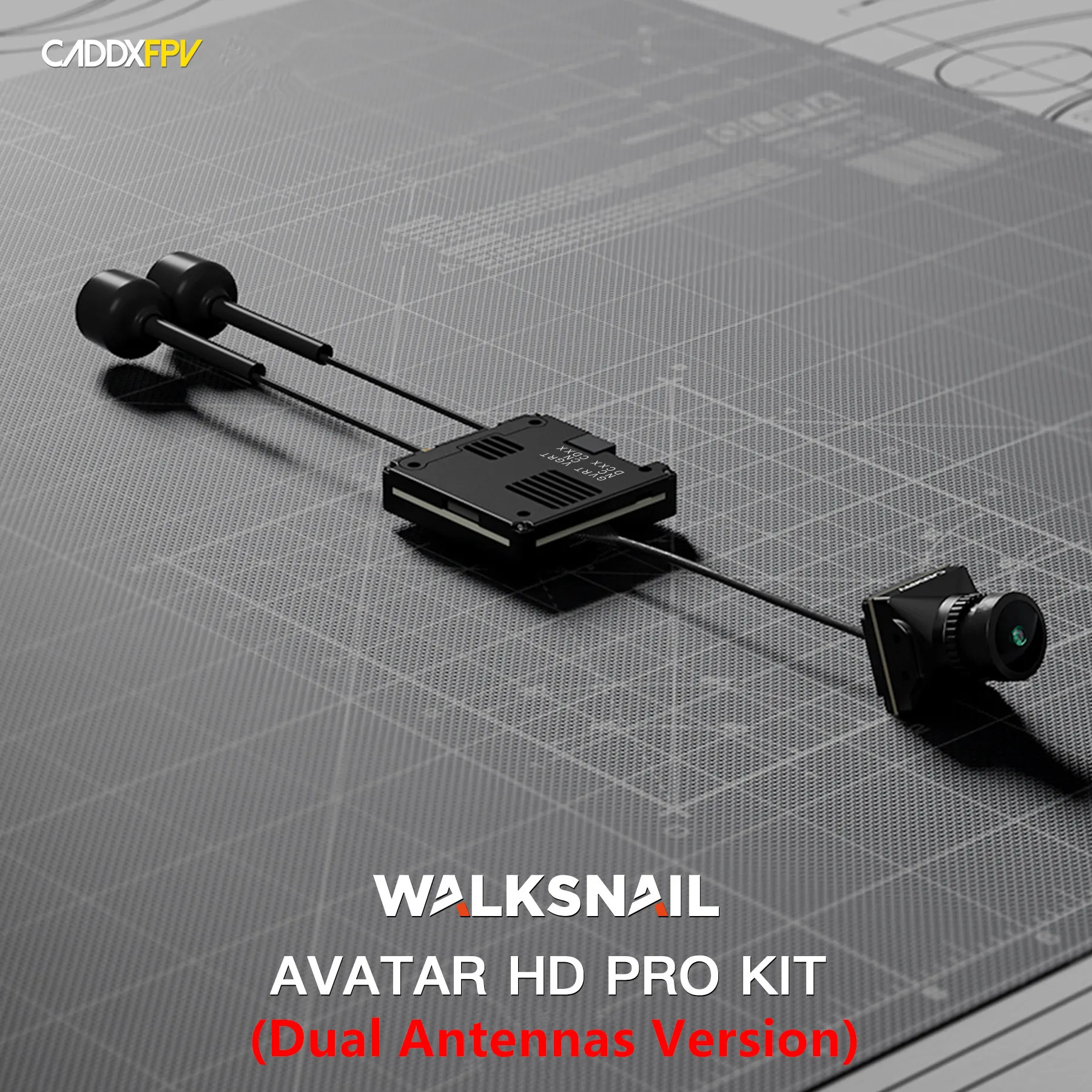 

Walksnail Avatar HD Kit V2 / Avatar HD Pro Kit (версия с двумя антеннами) Gyroflow + 32G для FPV беспилотных летательных аппаратов DIY