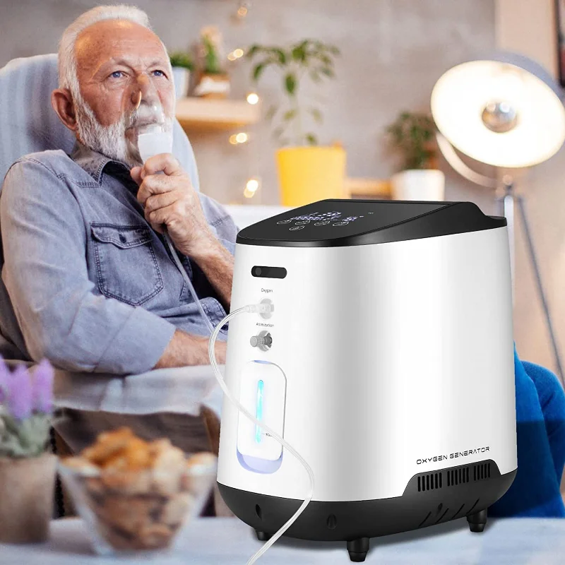 Varon Oxygen Concentrator Generator Constant Frequency 93&plusmn;3% High Purity Oxygen Inhaler 1-7 Level Adjustable US/DE/MX Instock