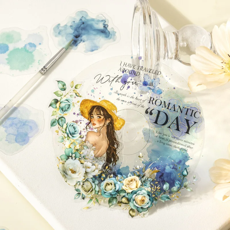Watercolor Wash Sticker Collection - 100 Sheets/Pack