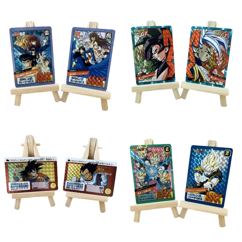 

Dragon Ball Son Goku Goten Gohan Trunks Animation Characters Plaid Flash Cards Anime Classics Game Collection Cards Toy Gift