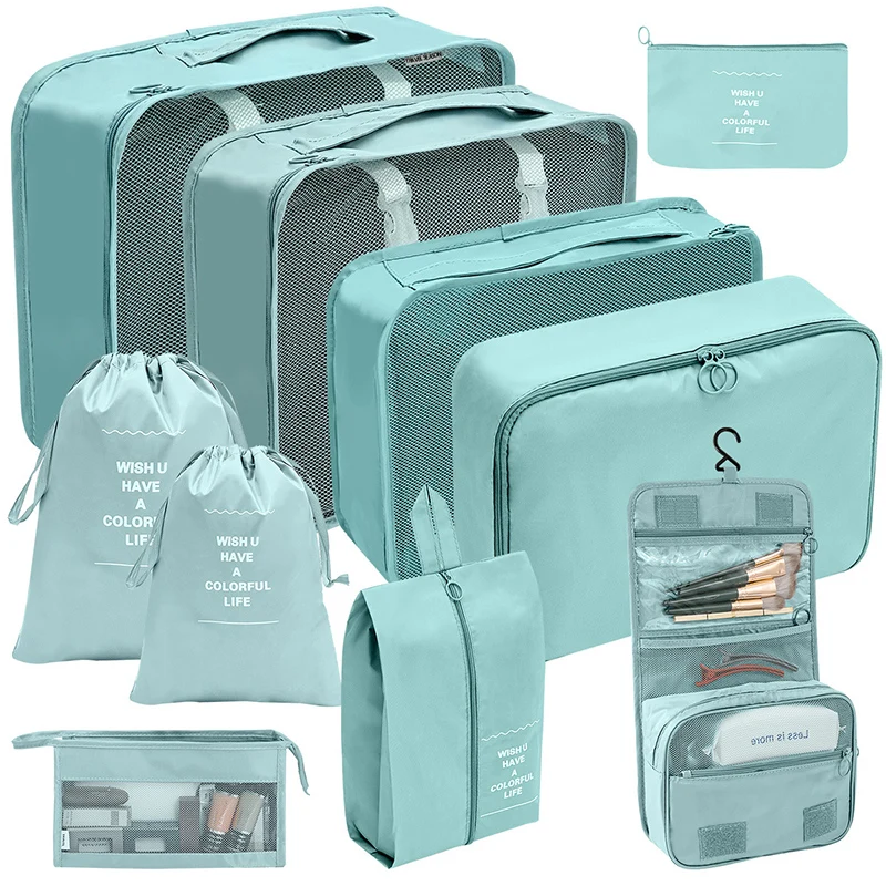 Travel Organizer Set: Packing Cubes and Storage Bags