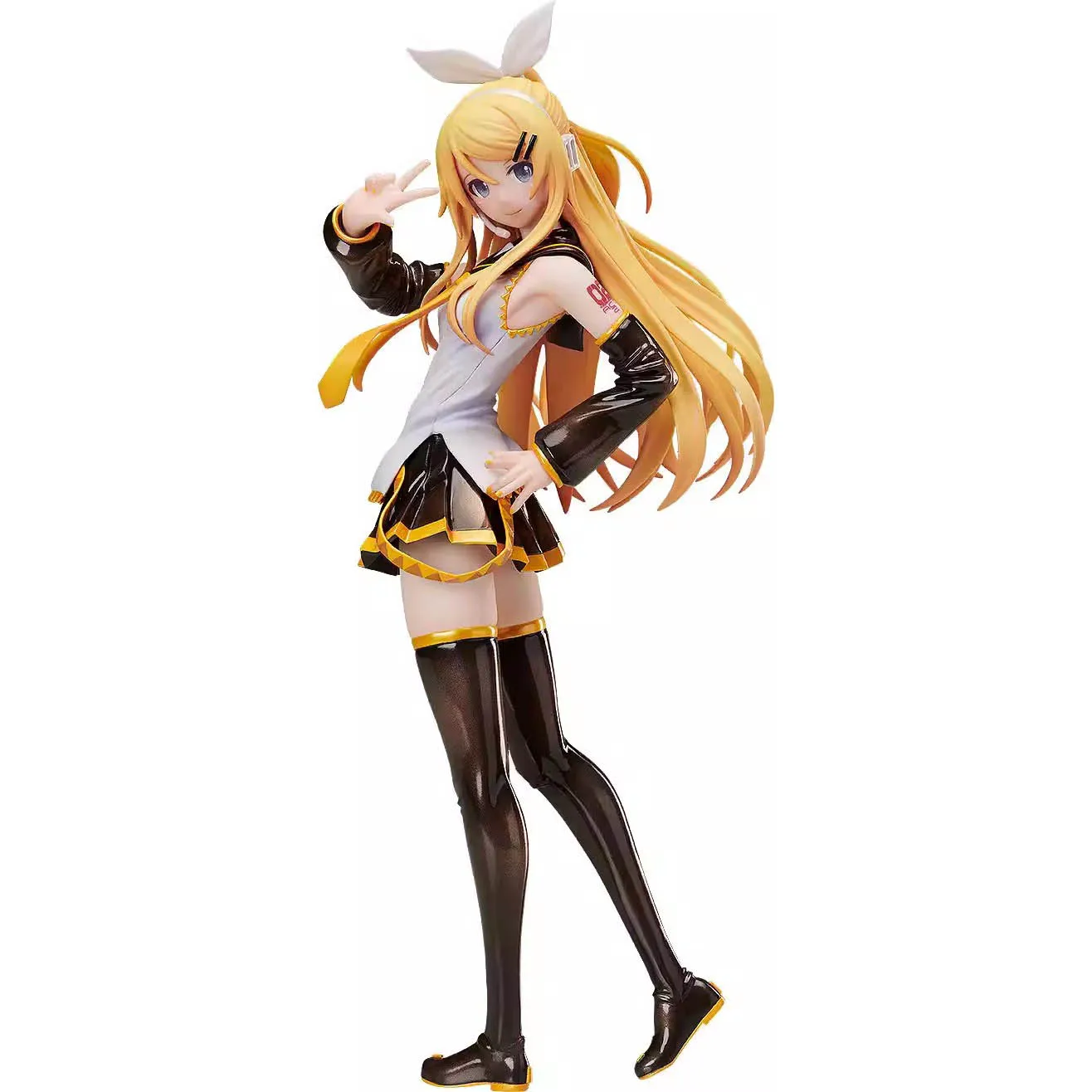 

Оригинальная Подлинная экшн-фигурка, Kagamine Rin VOCALOID 22 см 1/8 ПВХ, аниме-фигурка, коллекционные игрушки, кукла в подарок