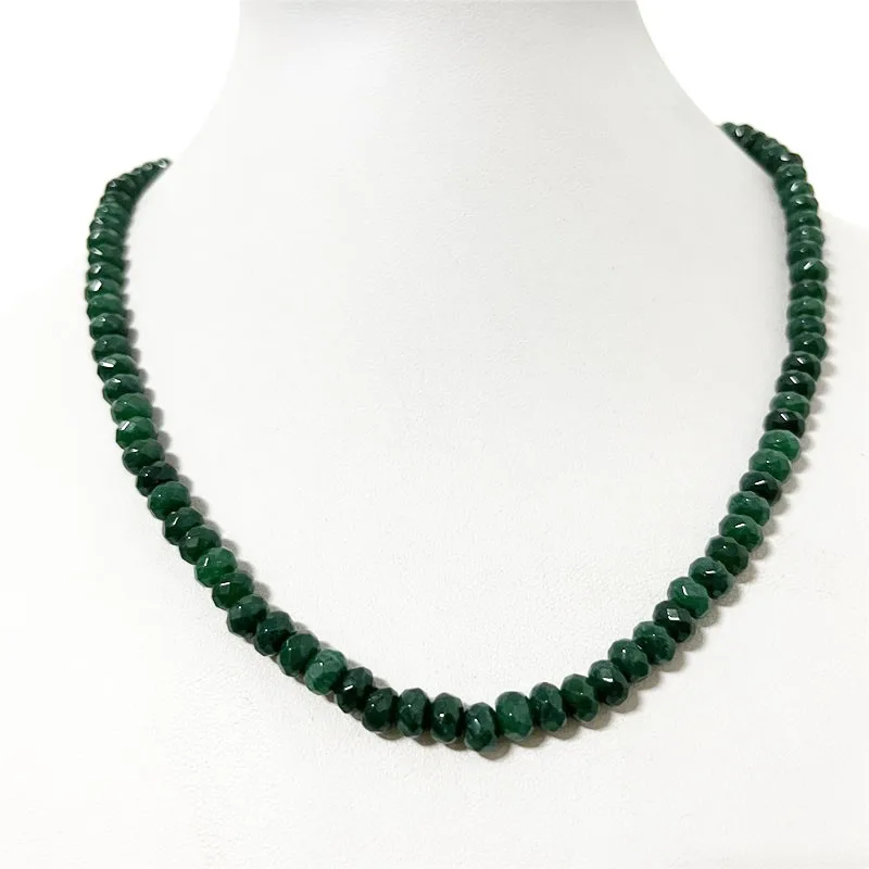 Green 専用k18 エメラルド天然石 グリーンビーズ ネックレス 約45cm S3b1f6c6838fd4883bfb51f21ab8b1