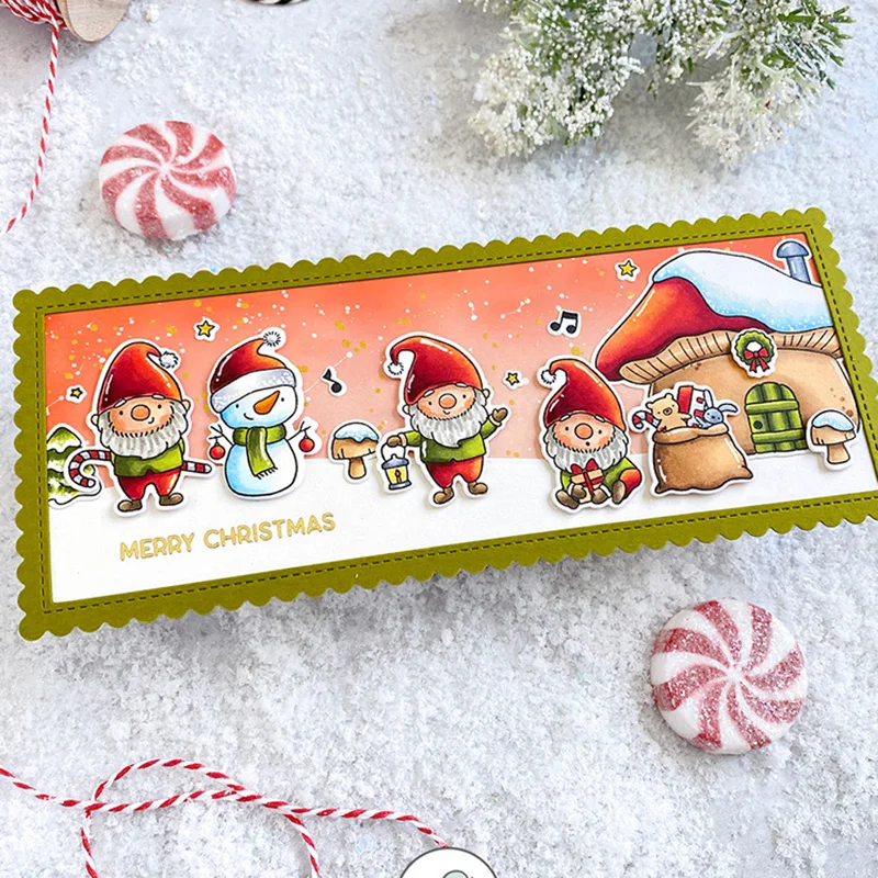 행운의 여신 금속 절단 다이 슬림 라인 힐 & 데일 Diy Scrapbooking 사진 앨범 장식 엠보싱 종이 카드 공예