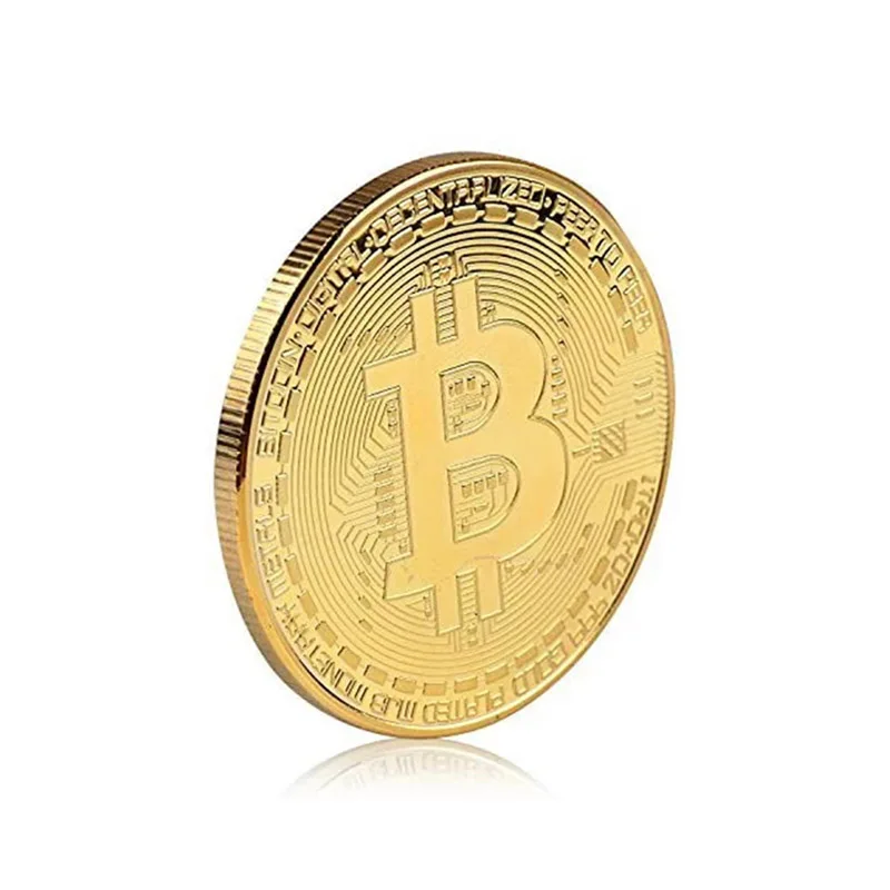Bitcoin Coin Gold And Silver Money Game Play Art Collection Commemorative Bit BTC Metal Antique Imitation bitcoin commemorative coins