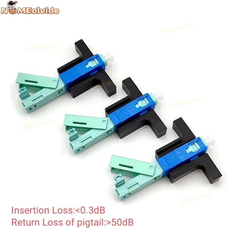 

High Quality 53MM SC APC SM Single-Mode Optical Connector FTTH Tool Cold Quick Connector SC UPC Fiber Optic Fast Connnector
