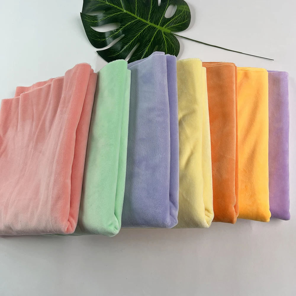 Baumwollplüschpuppenstoff, 1 mm Florlänge, 100 % Polyester, handgefertigte Samtboa-Stoffe für Handarbeiten, Baumwollpuppenhautstoff – Detail 13