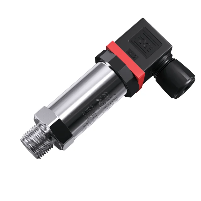 เครื่องส่งสัญญาณความดันไฮดรอลิกดิจิตอล4 20mA 0-10V น้ำแก๊สน้ำมันเซนเซอร์วัดความดันเหลว G1/4 "12-36V 0-1bar 10bar 6