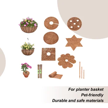 Coconut Coir Liner Plant Fiber Roll Natural Reptile Carpet Mat Reptile Carpet Mat Coconut Reptile Carpet for Plant and Planter 1