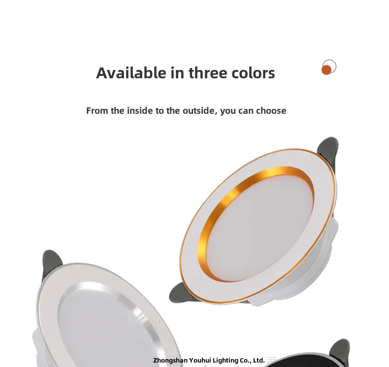 Description Picture 4 of itemDownlight embeddedspotlight ceiling lamp hotel project living room home hole lamp Zhongshan lamp downlight wholesale