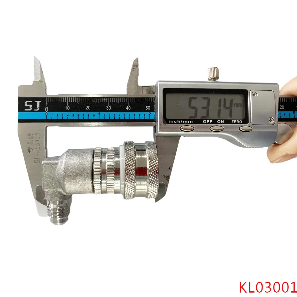 KegLand Gas/Liquid Stainless Ball Lock Disconnect MFL Gas/Liquid Ball Lock Disconnect Barb Home Beer Brew – Detail 9