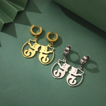 Cute Hugging Cat Earrings – Kitten Inspired Cute Gift Idea