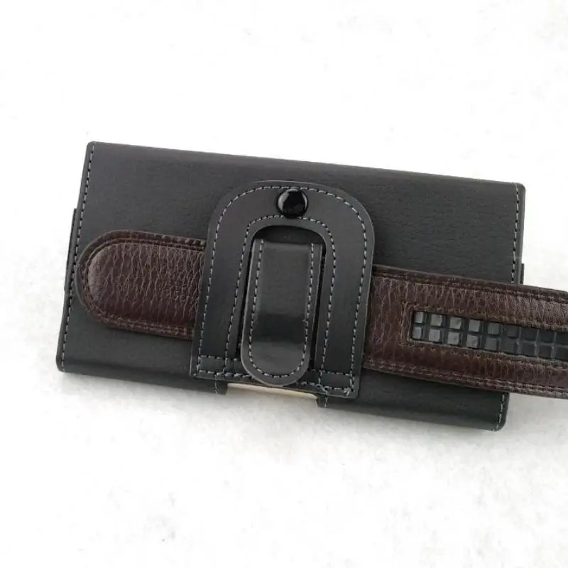 PU Leather Belt-Loop Phone Case with Universal Fit - Outdoor Waist Carry Pouch