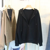 Spring Hooded Sweatshirts with Pocket for Women Plus Size Long Sleeve Vintage Casual Cardigan y2k Streetwear Zip Up Hoodie Cloth - Image 6