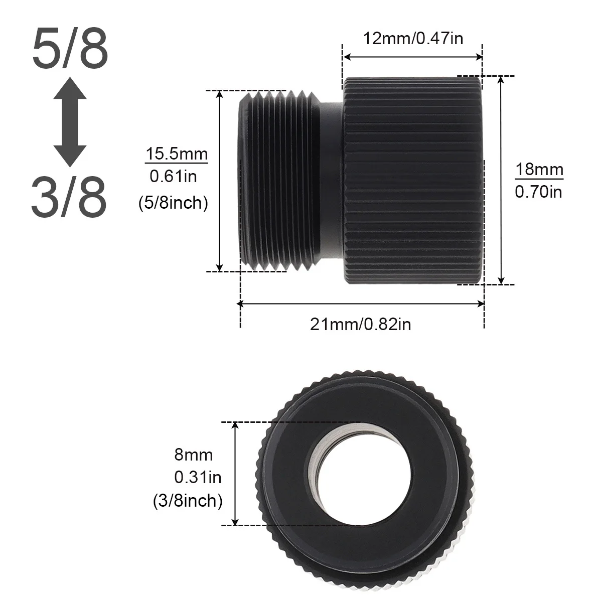 5/8 to 1/4 3/8 Inch Thread Screw Mic Stand Adapter For Microphone Holder Boom Arm Camera Mount Bracket Tripod Accessories microphone adapter