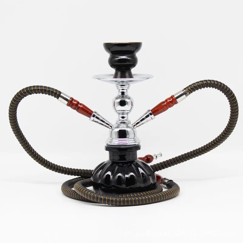 Small Glass Shisha Pipe Hookah Set Single Hose Bowl Charcoal Tong Narguile Completo Chicha Cachimba Pipa Nargile Water Pipe