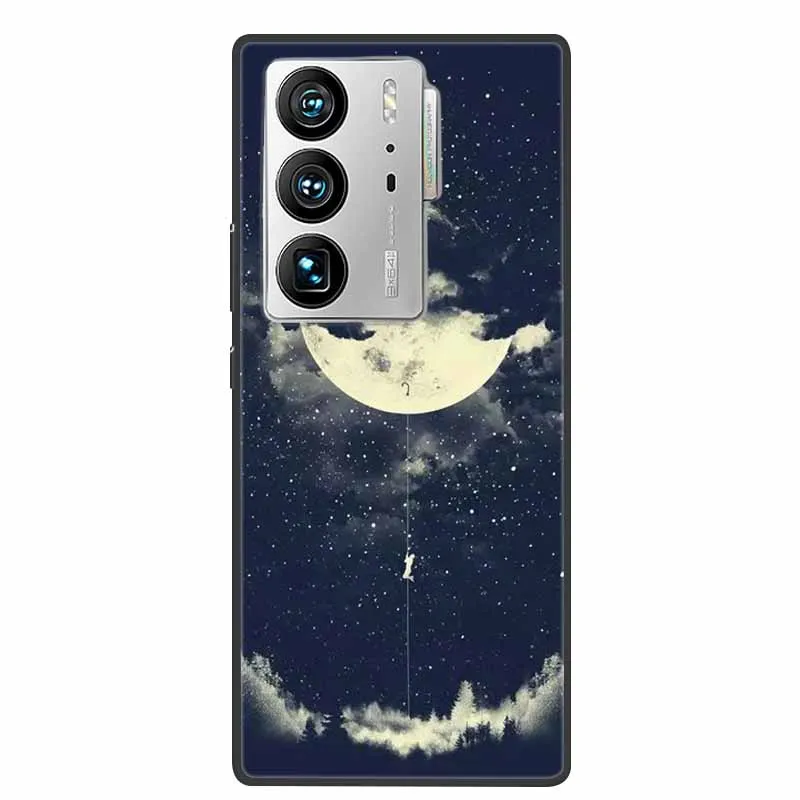 Animal Painted Silicone Soft Phone Case - Shockproof TPU Shell with Wolf Design