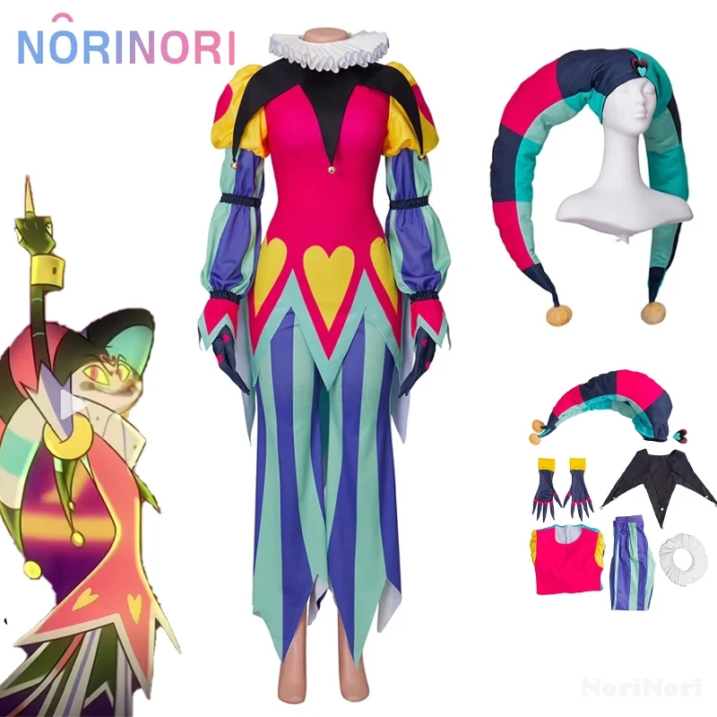 

Fizzarolli Cosplay Costume Hat Boss Halloween Fancy Suit Helluva Doll Carnaval Party Suit Fizzarolli FullSet Unisex Suit XS-3XL