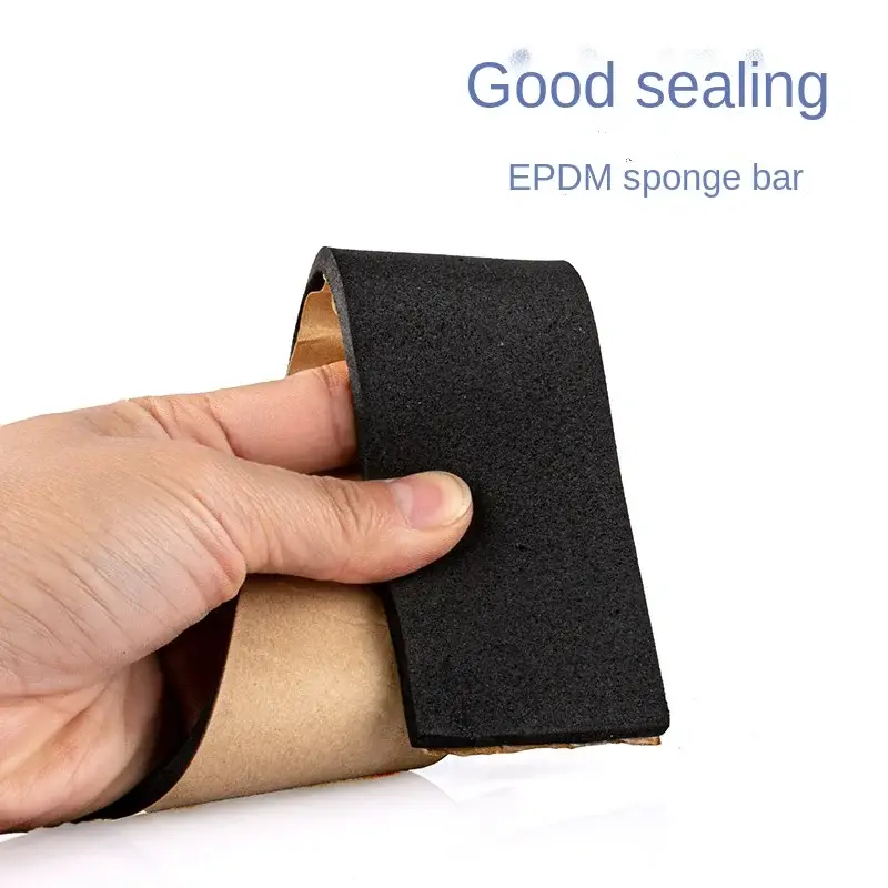 Rubber Self Adhesive Sponge Seal Strip Width10-30mm Thick 2-20mm Single Sided Adhesive EVA Black Foam Anti-collision Seal Gasket - Image 4