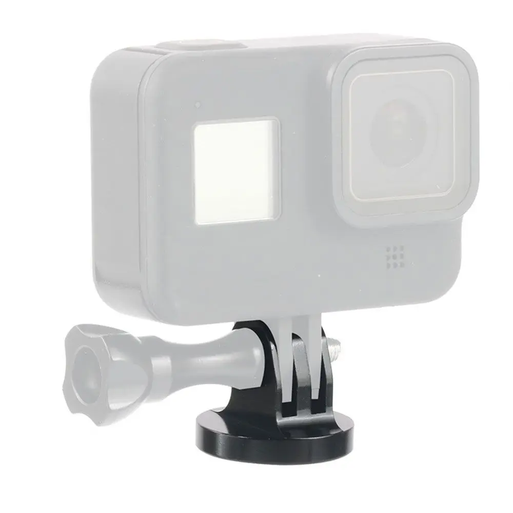Aluminium Alloy Tripod Mount Adapter Base 1/4 Thread Adapter CNC 1Pcs for GoPro For Hero 10 9 8 7 6 5 4 Action Camera Accessory