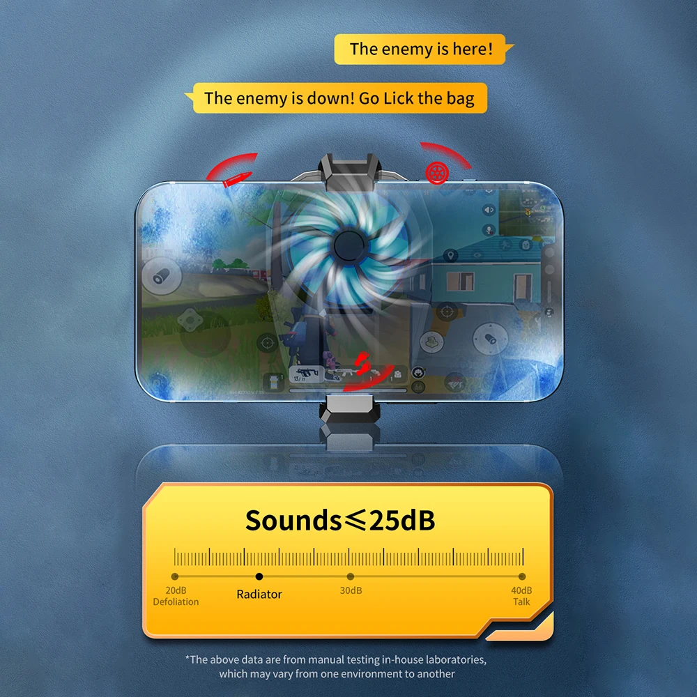 X52 Cooling Fans Mobile Phone Game Cooler System Rechargeable Battery Silent Cooler Three Speed Adjustable Fans Gaming Radiator phone cooler game fan mobile radiator cell phone fan