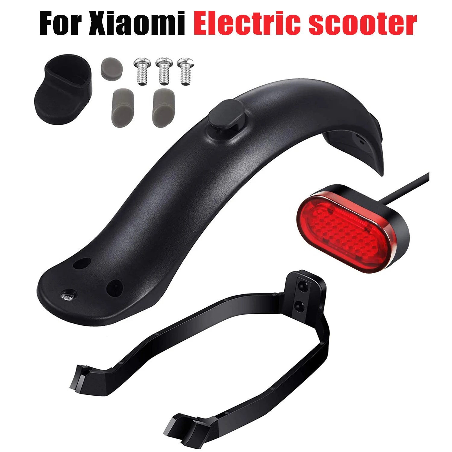 Rear Mudguard Set for Xiaomi M365 Pro Electric Scooter Mijia Mi Brake Light Tire Splash Fender with Taillight Back Guard |