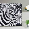 Funny Elephant Shower Curtain Bathroom Set with Hooks Animal Polyester Bath Curtains Cute kid child Room Decor Hanging Cloth 4