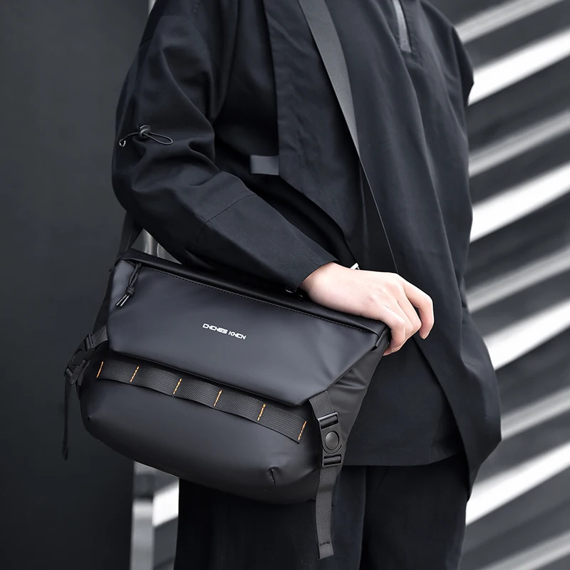 Borsa a tracolla da uomo in nylon di grande capacità Borsa a tracolla durevole per pendolarismo Borsa a tracolla alla moda per la vita urbana - immagine 6
