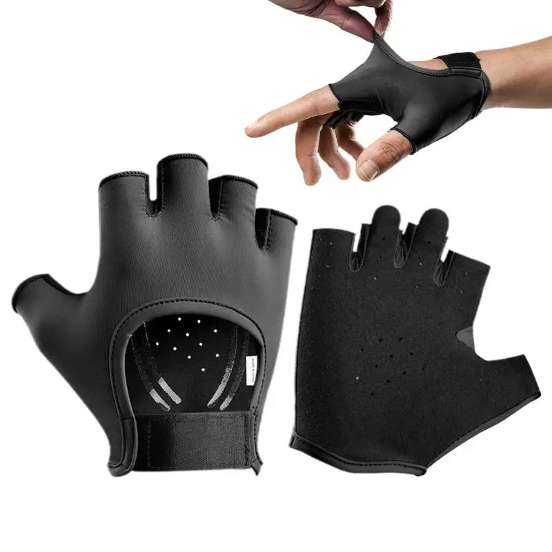 

Перчатки для упражнений на полпальца регулируемые дизайнерские тренировочные перчатки на полпальца приятные для кожи дышащие перчатки для упражнений для спорта