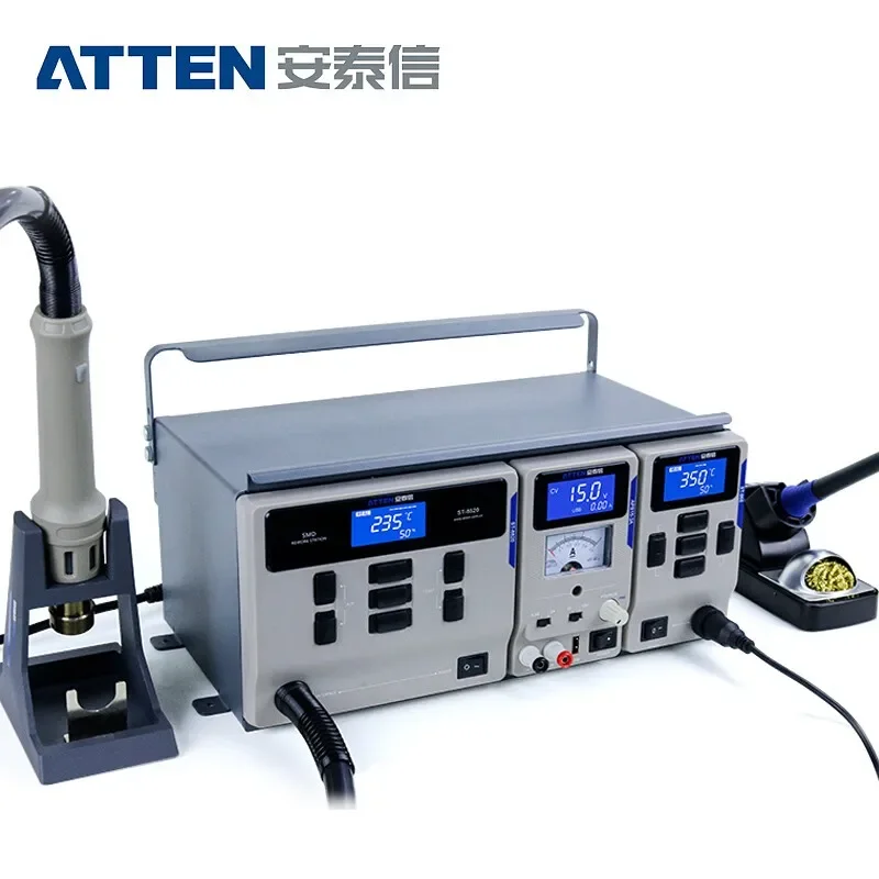 

ATTEN MS-300 3 IN 1 Combination Hot Air Gun Desoldering Rework Station DC Power Supply Maintenance System