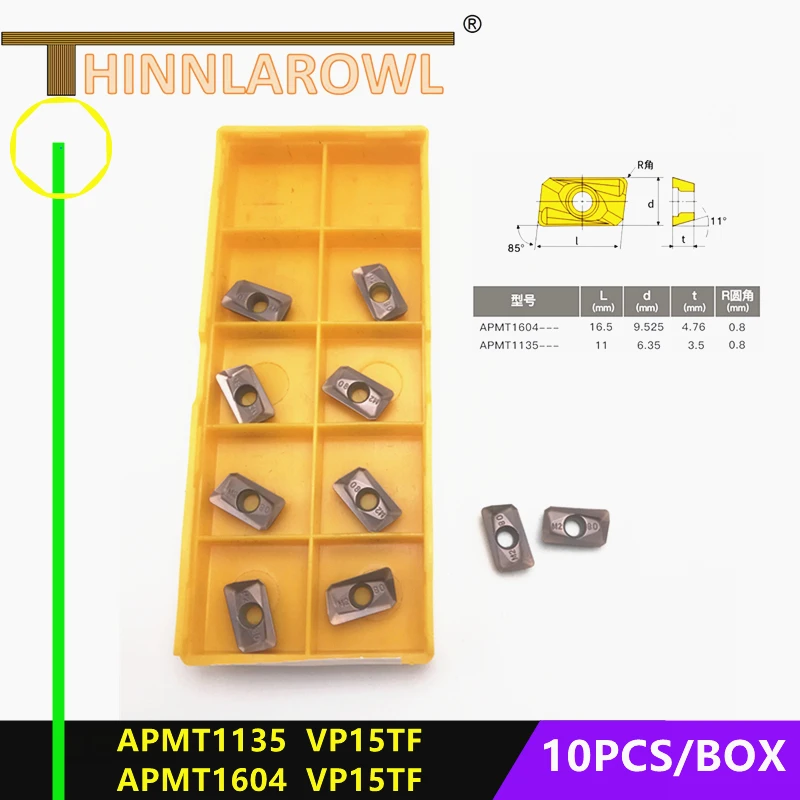 APMT1604 M2 VP15TF APMT1604 H2 VP15TF APMT1135 M2 VP15TFCarbide End Milling Tool CNC Milling Insert APMT1604PDER Turning Insert pipe bending tool