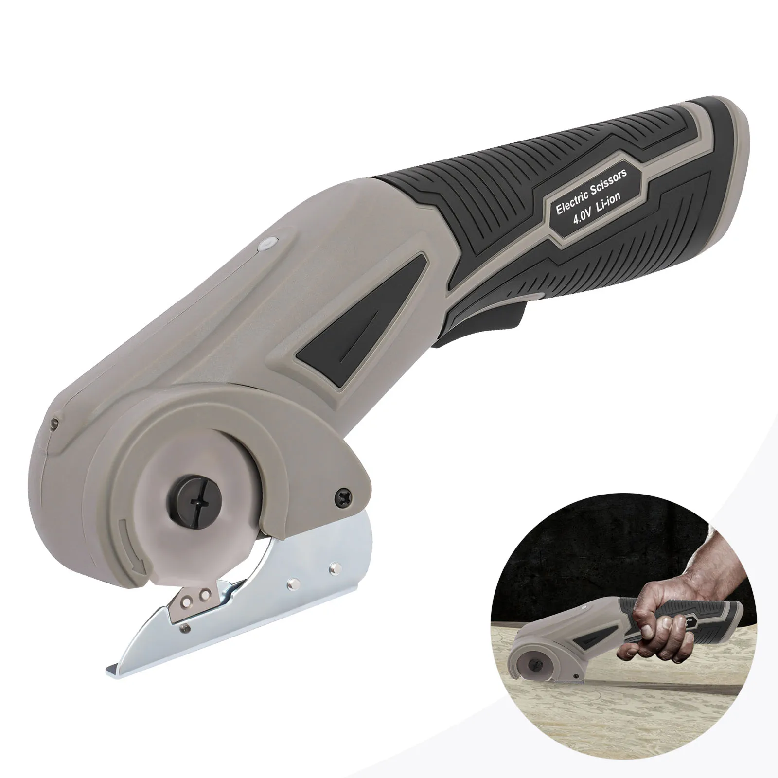 Tijeras Eléctricas Inalámbricas, Cortador De Tela Industrial Eléctrico De 170 W, 30 Mm De Grosor De Corte Máximo, Cortador De Cartón Para Telas, Alfombras, Cuero, Fieltro