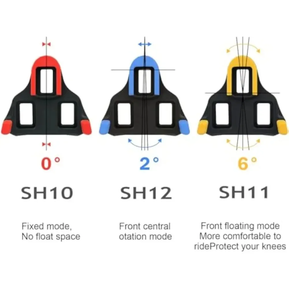 시마노 SPD-SL 락킹 사이클링 페달용 로드 바이크 클릿, 시마노 SH10 SH11 SH12 시스템 슈즈용 클릿