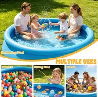 Piscine gonflable de 80/150/240 cm, épaisse, anti-fuite, ronde, pour adultes et enfants, pour les jeux aquatiques en été dans les cours de maison 4