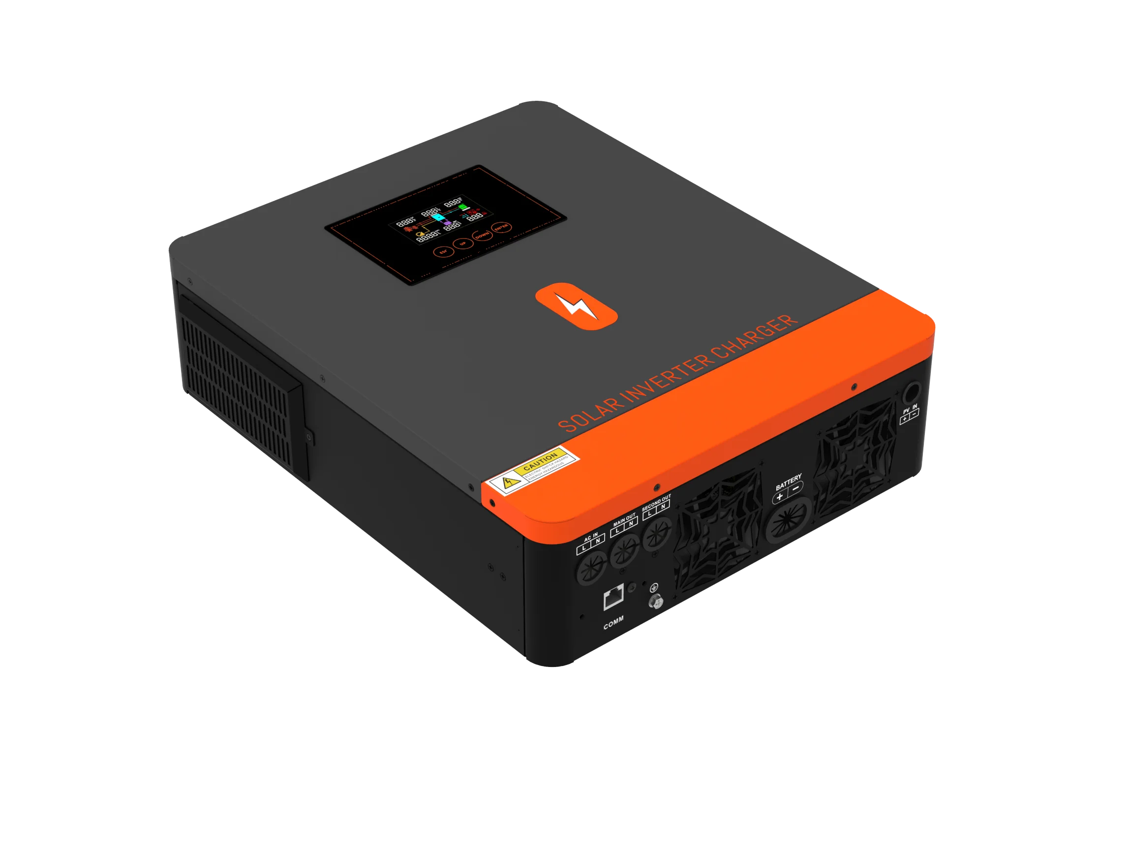 PowMr 6KW 48V 4KW 24V Solar Inverter Hybrid MPPT 120A On Off Grid in One Inverter Pure Sine Wave 220V 230V Grid Tie Converter