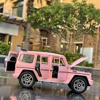 1/24 G63 G65 Alloy Pink Car Model Diecasts & Toy Metal Off-road Vehicles Model Simulation Sound and Light Collection Kids Gifts 2