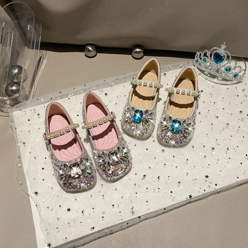 Rhinestone Kids Casual Shoes for Girls