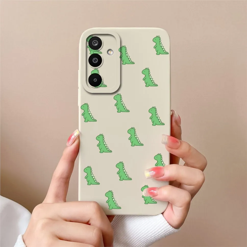 Lovely Dinosaur Silicone Soft Phone Case - Shockproof Cover